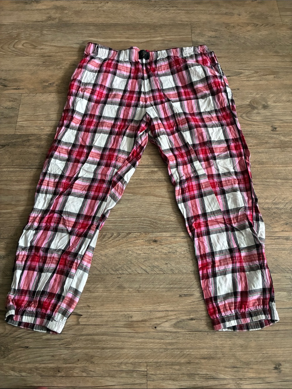 Victoria Secret Red and White Plaid PJ Pants